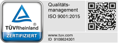 Siegel DIN EN ISO 9001:2015