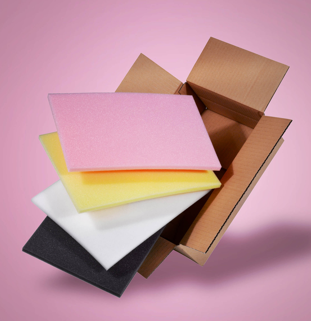 aixPAD Verpackungsschaum-Zuschnitte