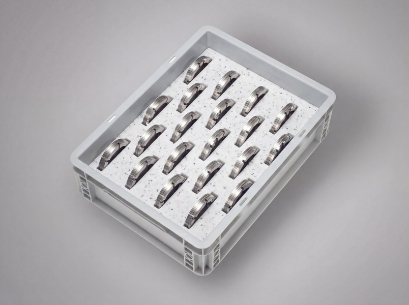 aixPAD Schwerschaum Inlay in einer Transportbox